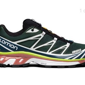 Salomon XT-6 Ortholite Comfort Shoes Blue/Green- used